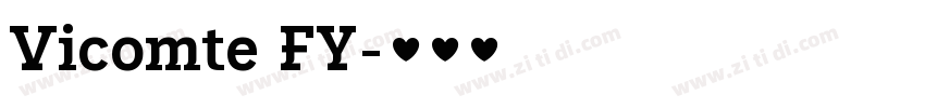 Vicomte FY字体转换